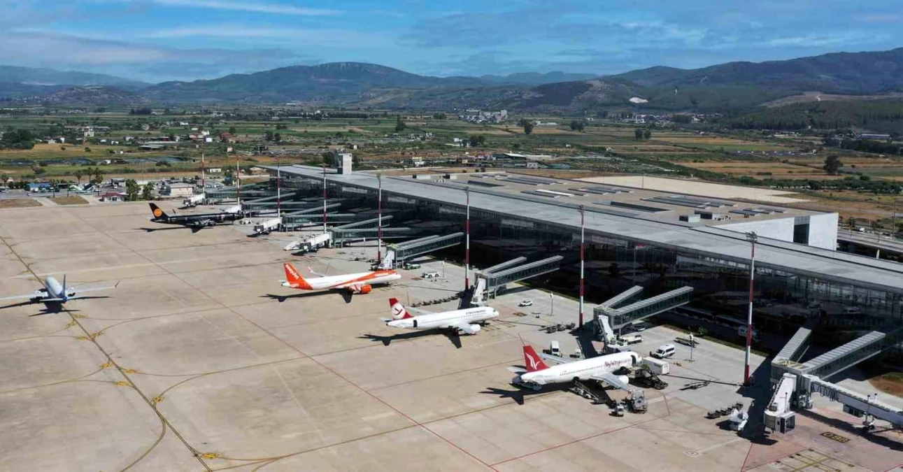 Milas-Bodrum Havalimanı Haziran Ayında 639 Bin 99 Yolcuya Hizmet Verdi