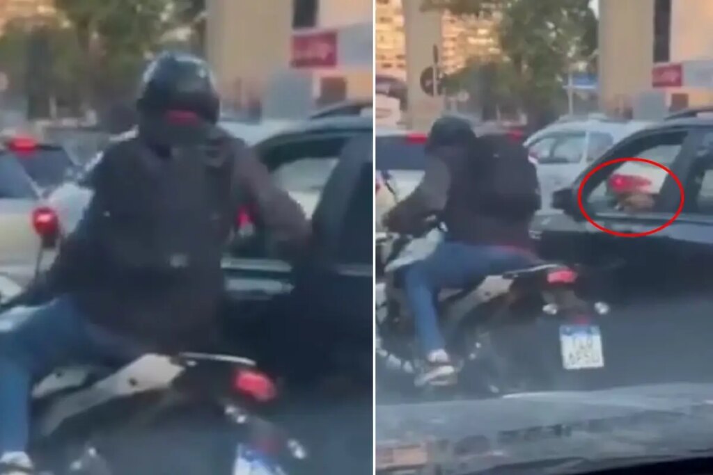 trafikte akilalmaz goruntu gasp etmeye calistigi surucu tarafindan vuruldu xN3fSbvI