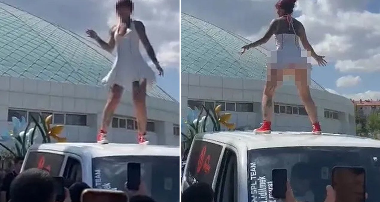 araba fuarindaki dans ortaligi karistirdi valilik sorusturma baslatti jSsmVaJs